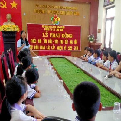 CÁC LIÊN ĐỘI TRÊN ĐỊA BÀN XÃ NAM THANH MIỆN SÔI NỔI PHÁT ĐỘNG HOẠT ĐỘNG “THIẾU NHI TÌM HIỂU, VIẾT THƯ GỬI ĐẠI HỘI ĐẠI BIỂU ĐOÀN CÁC CẤP, NHIỆM KỲ 2025-2030”